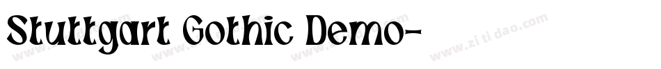 Stuttgart Gothic Demo字体转换